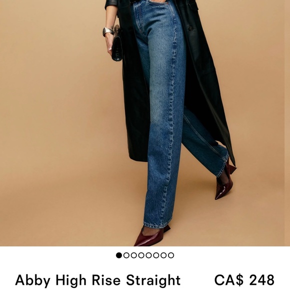 Réformation - Abby High Rise Straight jeans NWT - Picture 1 of 4